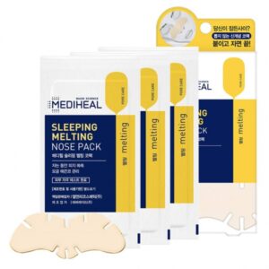 Hộp 3 Miếng Mặt Nạ Ngủ Mediheal Làm Sạch Mụn Đầu Đen Dành Cho Mũi
